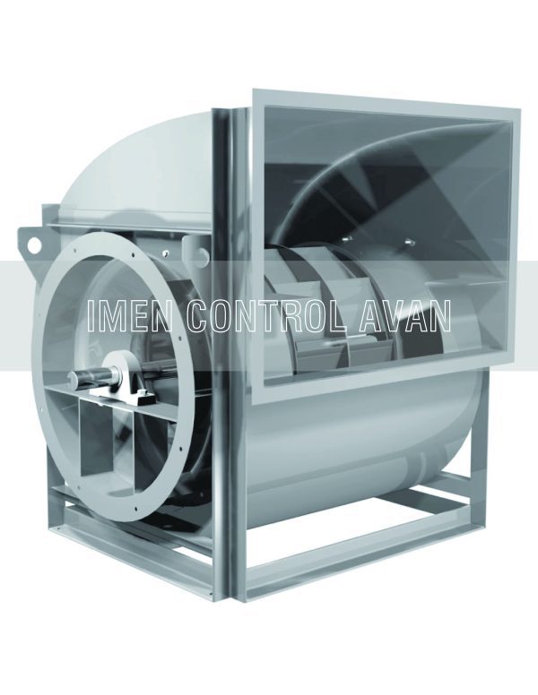 Centrifugal forward fan with belt